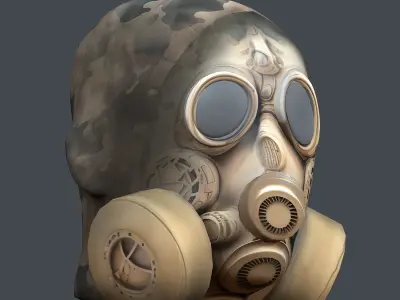 Helmet 3d model military combat Military Low-poly  Low-poly 3D model