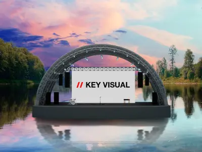 The scene on the water 3D model