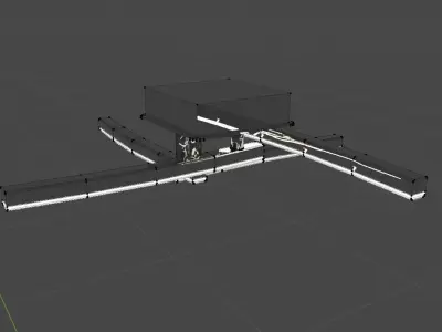 Modern Lamp Low-poly 3D model