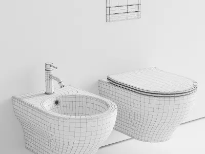 Olympia Ceramica Clear Wall-Hung WC 3D model