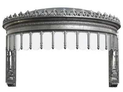 Cooper canopy over the porch 3D model