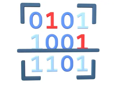 Data Scan Icon v1 003 Low-poly 3D model