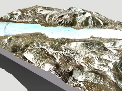 River Jiuma Co Gegye Ngari China 3D model