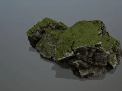 Rock  Gate Low-poly 3D model shop