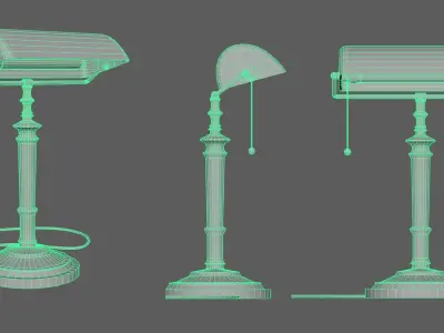 Desk lamp 1920 3D model