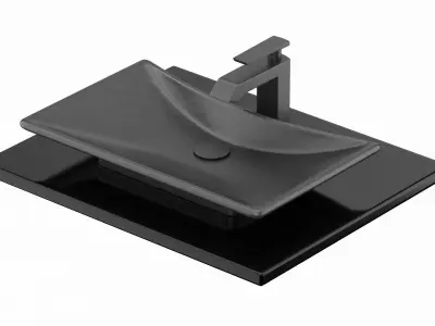 Waza Noir Cast Iron Lavatory 3D model