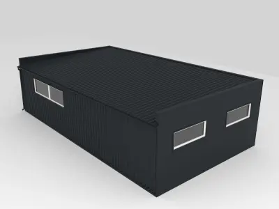 Modular office complete project for assembly   3D model