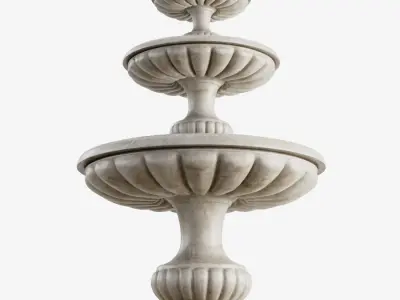 Fountain Free low-poly 3D model