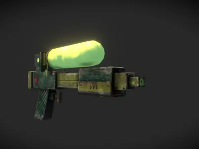 Cartoon - SciFi - Acid Gun  Low-poly 3D model