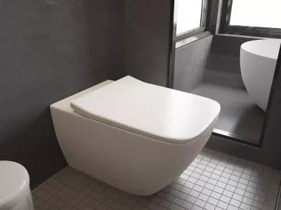 Modern Bathroom Low-poly 3D model