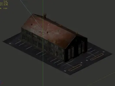 Future World - Industrial Zone 01 3D model