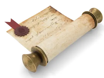 Ancient Scroll 3 3D model