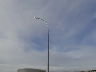 Street Light 12 version 11 6m with pole 1 Low-poly 3D model