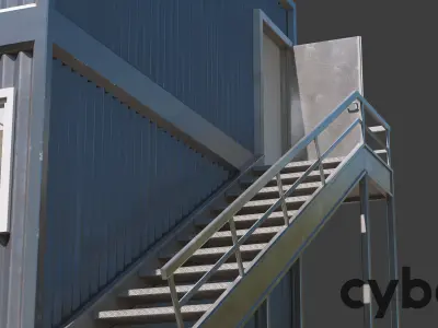 Container House Low-poly 3D model