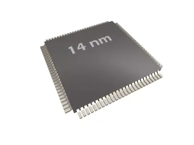 Chip v1 018 Low-poly 3D model