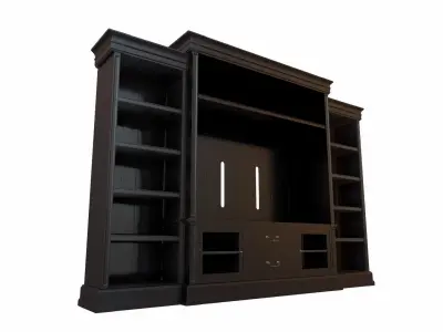Hooker furniture entertainment center 3D model 3D model