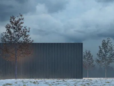 Modern Lake House 3D model