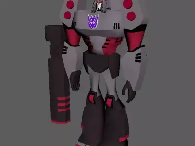 Mega EvilBoss - Low poly 3D model