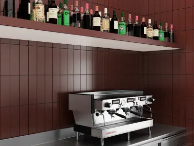 Restaurant Bar Counter NM 1 3D model