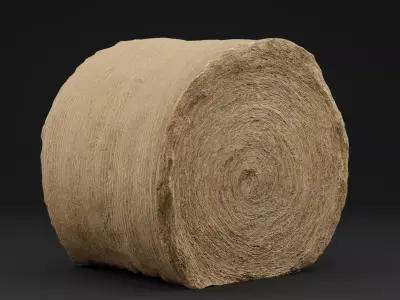 Hay Bale Low-poly 3D model