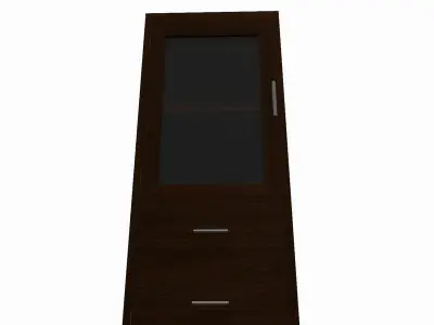 Simple wooden shelf 3D model