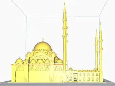 mosque of suleymaniye 3D print model