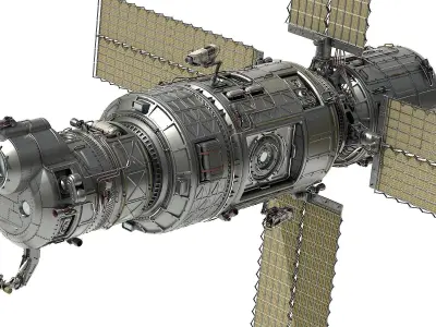 Scifi Spacestation 3D model