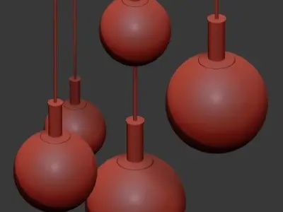 Pendant Lighting Modern and Classic Pendants Large 3D model