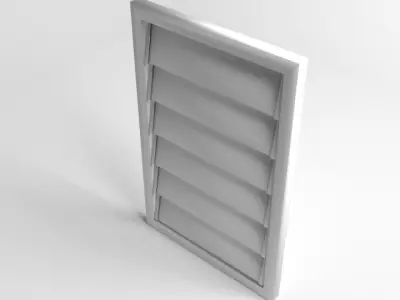 Window 7 glass display case with six ovals 3D model