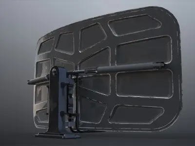 SciFi - Antenna Low-poly 3D model