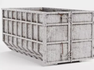 Skip V3 - Weathered Industrial Container 3D model