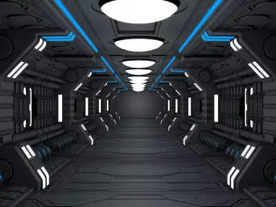 Sci Fi Corridor 3D model