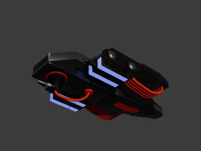 Wasp Mining Spaceship 3D model