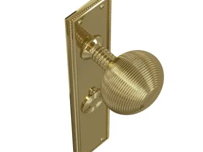 Beardmore Queen Ann door handle knob 3D model