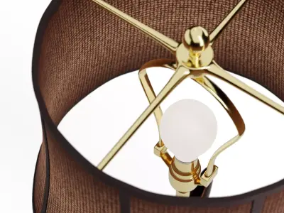 Art Deco Lamp Low-poly 3D model