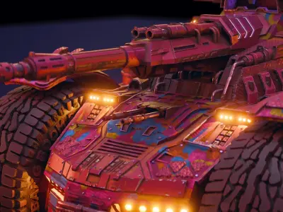 Chonky Military Tank - DSZarts 3D model