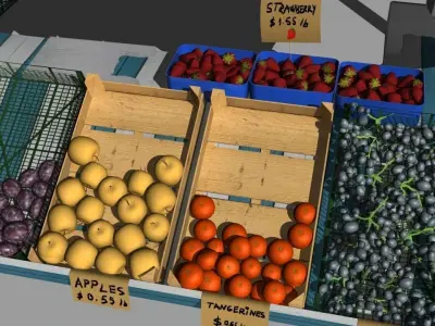 Fruit stand 3D model