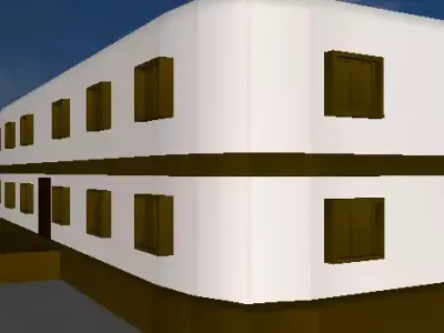 Big apartment low poly Free low-poly 3D model