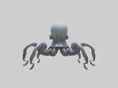 Robot version of an octopus model 3D model