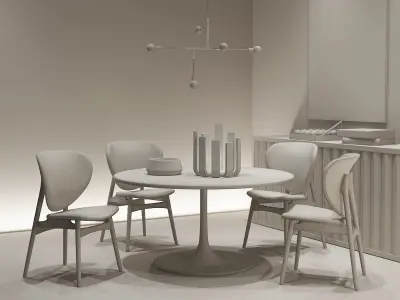 Italian Dining Room 091 3D model
