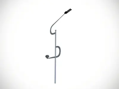 Street Light Pole Low-poly 3D model