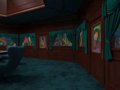 Squid Game season 3 VIP Restaurant 3D model