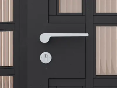 Aluminium door 117 3D model
