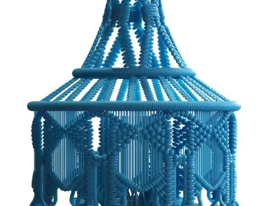 Chandelier macrame 3D model