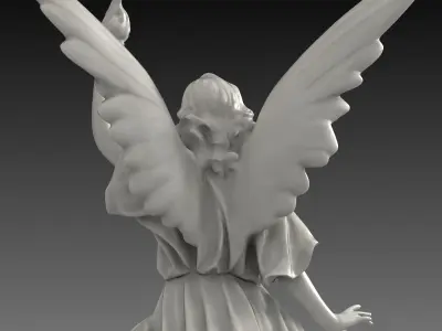 Lucy  A Christian Angel Statue Free 3D model