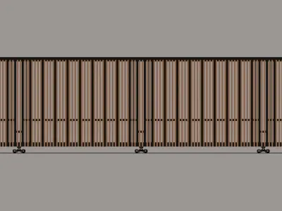 sliding entrance gate 3D model