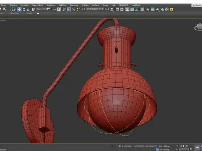 Mitzi Riley Glass Wall Sconce Low-poly 3D model