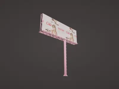 blender futuristic city scene 3D model