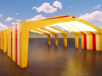 Sci Fi Gate 3D model