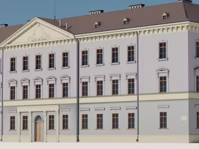 Eastern European Building 019 Low-poly 3D model